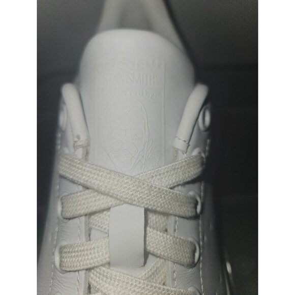 Adidas Stan Smith Triple White Sneakers Men Size 6.5 Women 7.5 - Picture 9 of 13